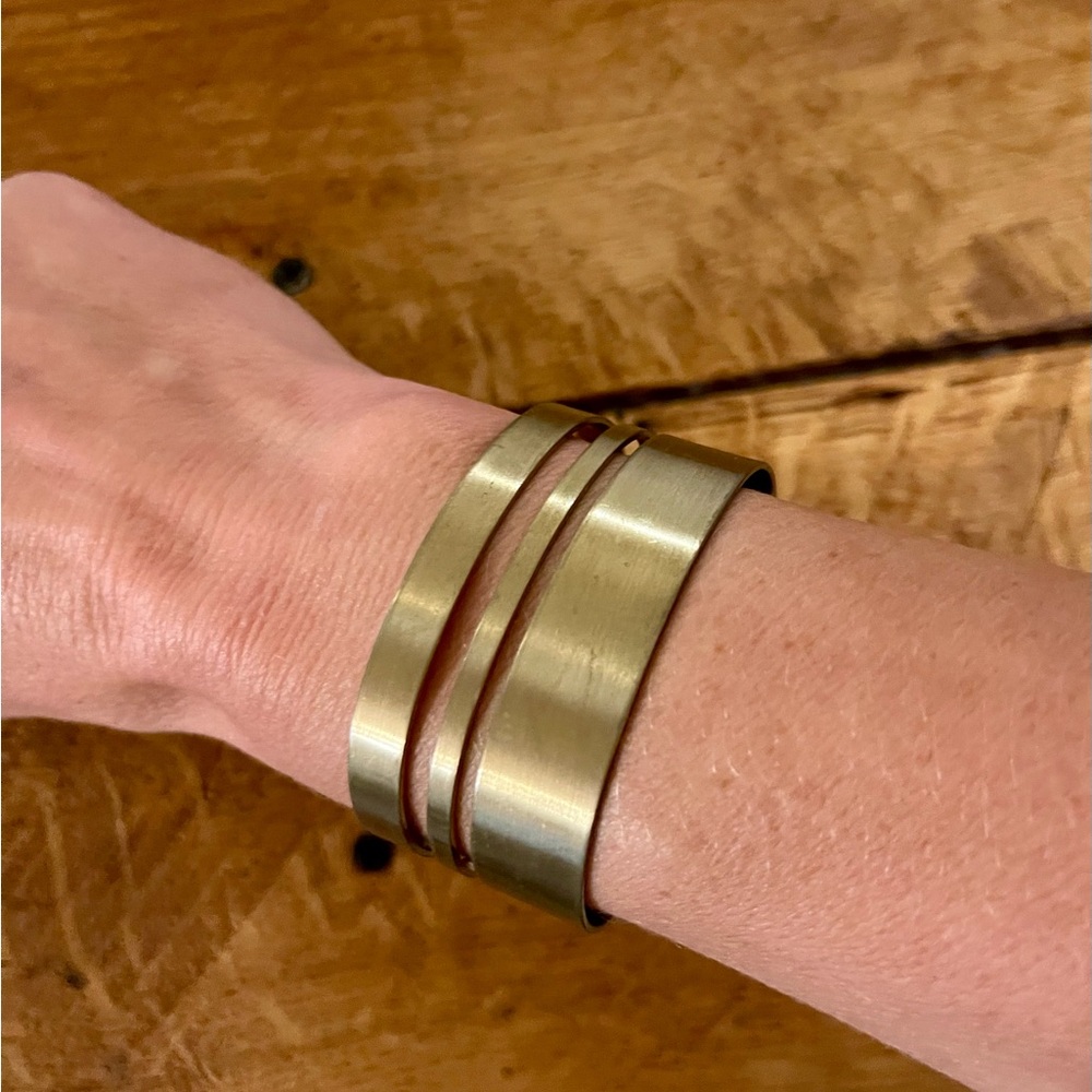 Gold Tone Cuff Bracelet